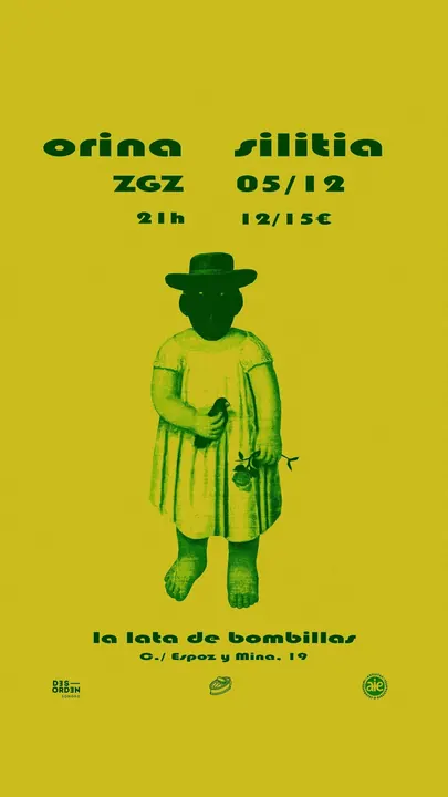 Cartel de Concierto de Orina + Silitia