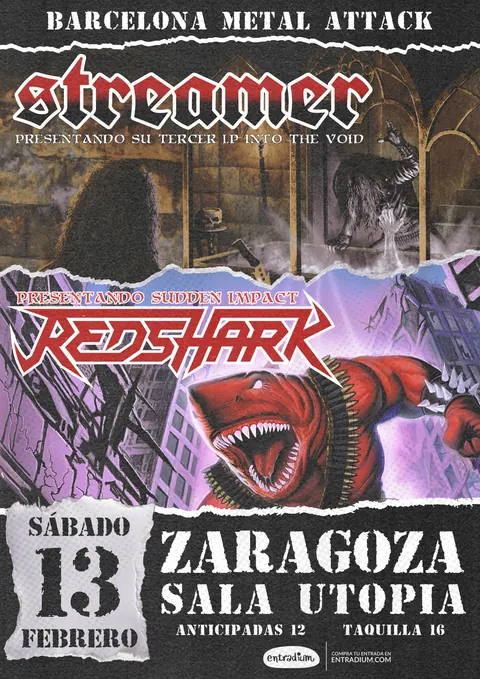 Cartel de STREAMER + REDSHARK