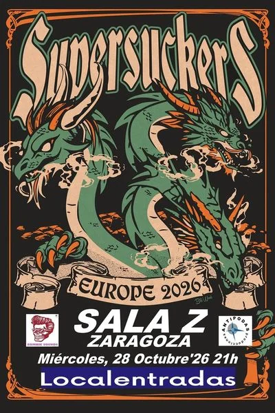 Cartel de SUPERSUCKERS: LA MEJOR BANDA DE ROCK'N'ROLL DEL MUNDO