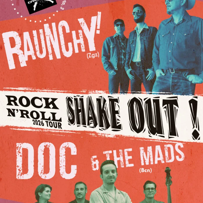 Cartel de Doc & The Mads + RAUNCHY!