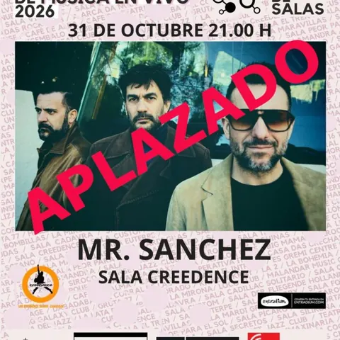 Cartel de MR SANCHEZ en SALA CREEDENCE – #RedDeSalas – INAEM