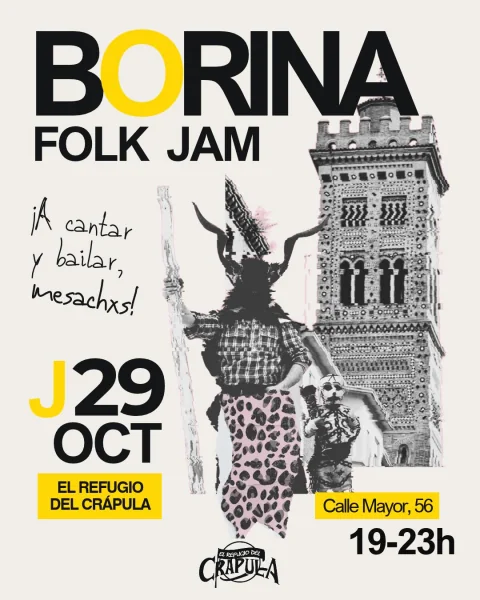 Cartell de BORINA FOLK JAM