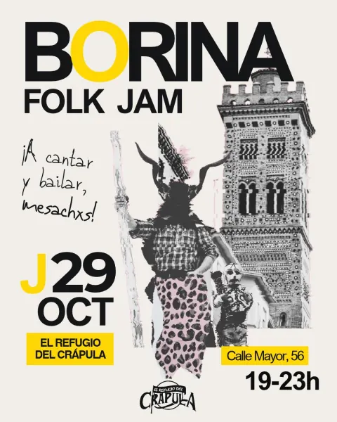 Cartell de BORINA FOLK JAM
