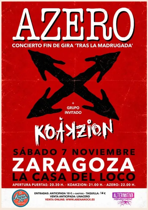 Cartel de AZERO + KOAKZION