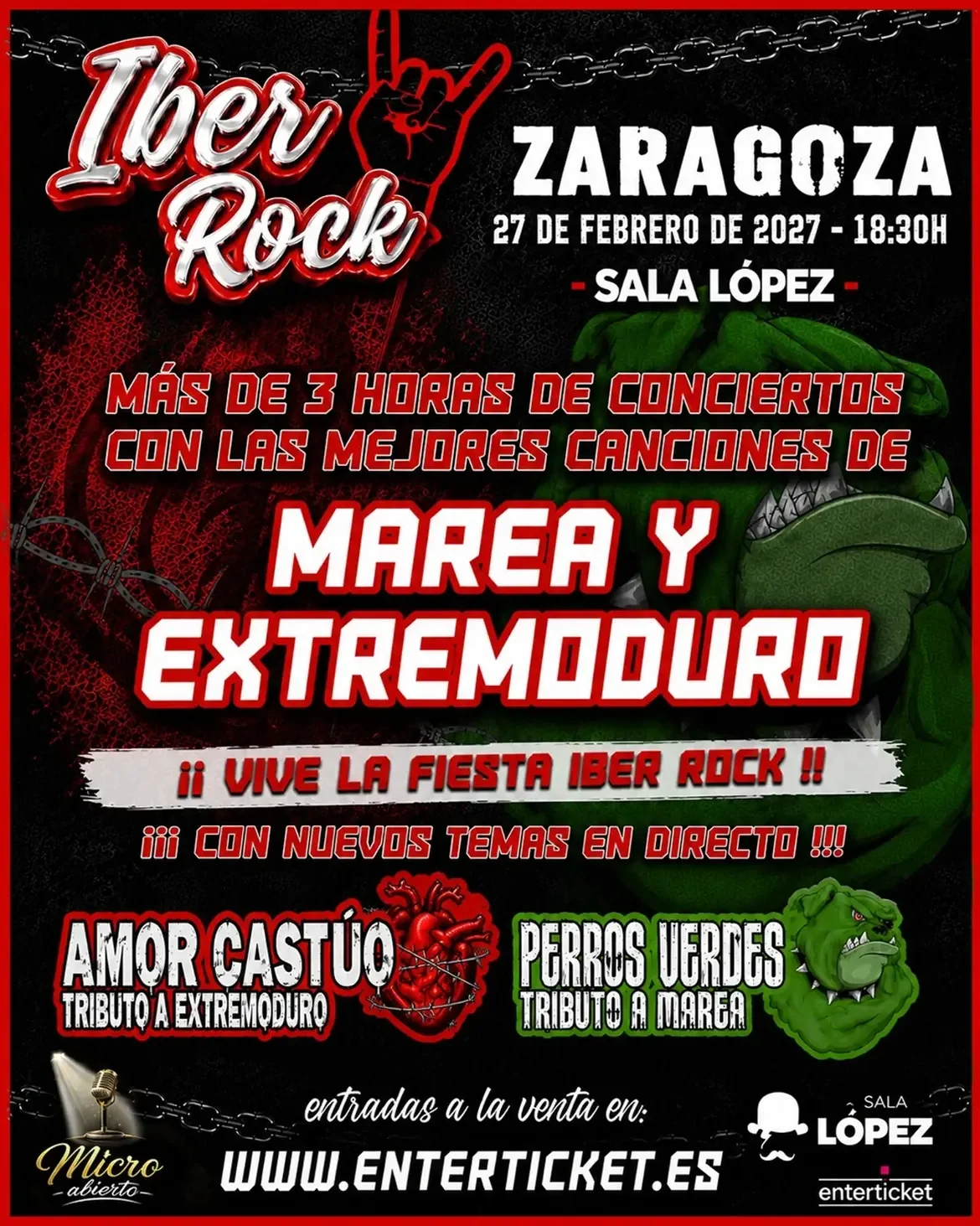 Cartel de IBER ROCK ZARAGOZA