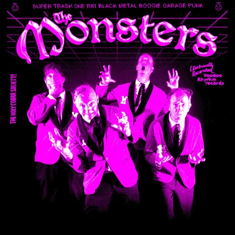 Cartel de THE MONSTERS (SUIZA) – 15 AÑOS DE SALA CREEDENCE – ZARAGOZA